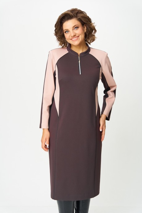 Платье Aira Style 24427 шоколадный размер 50-58 #4