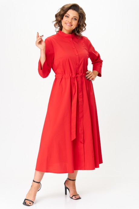 Платье Aira Style 24421 красный размер 50-54 #4