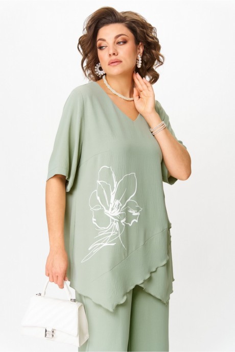 Костюм/комплект Aira Style 24230 двойка ментол размер 54-56 #3