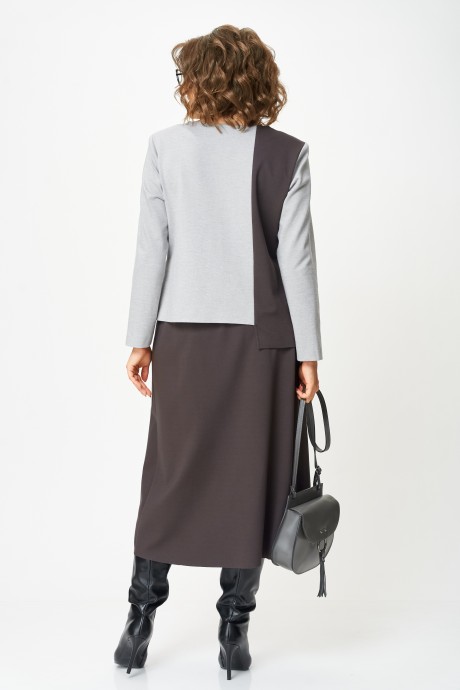 Костюм/комплект Aira Style 24132 двойка серо-коричневый размер 50-60 #6