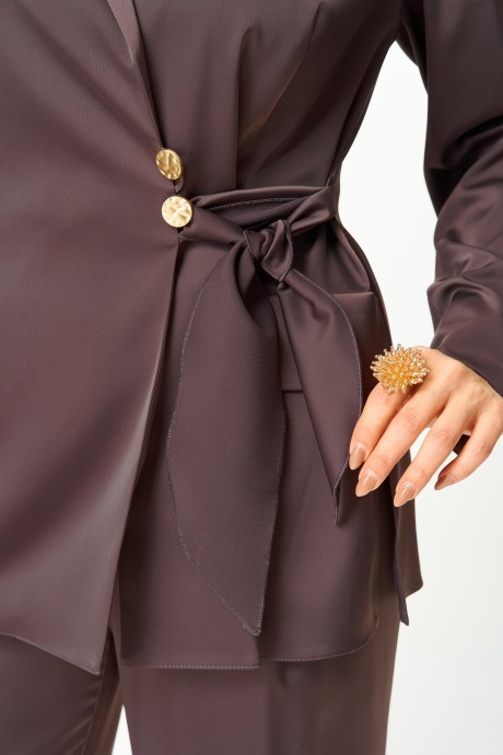 Костюм/комплект Aira Style 24243 двойка шоколад размер 50-60 #9