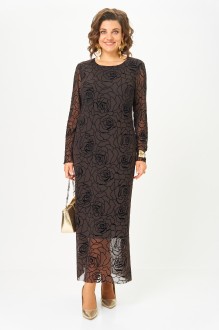 Платье Aira Style 24430 горький шоколад