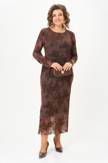 Платье Aira Style 24430 коричневый