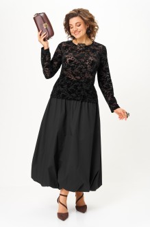 Юбочный костюм Aira Style 24136 двойка черный