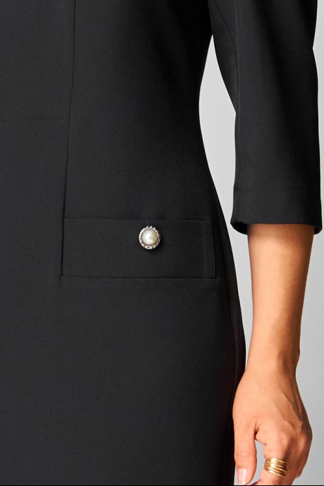 Платье Орхидея Люкс 1625 черный размер 50-54 #6