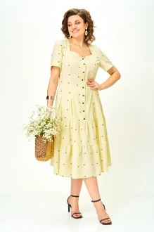 Платье Орхидея Люкс 1668 желтое