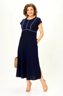 Платье Орхидея Люкс 1683 синее