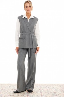 Брючный костюм Prestige 5564 двойка серый