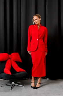 Юбочный костюм Prestige 5643 двойка красный