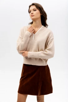 Джемпер (кофта) RomGil РВ0115-ШЕ5 светлый опаловый, белый