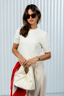 Футболка RomGil РВ0159-ВИ2 молочный