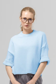 Джемпер (кофта) RomGil РВ0386-ХЛ2 бледно-голубой