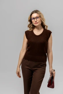 Жилетка RomGil РВ0399-АК4 шоколадная