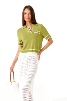 Джемпер (кофта) RomGil РВ0405-ВИ4 оливковый