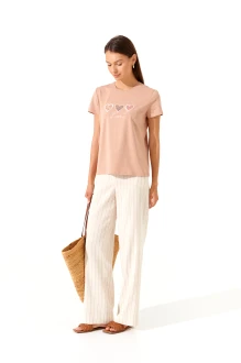 Футболка RomGil РП0129-ХЛ4 капучино