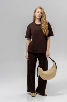 Брючный костюм RomGil РП0135-ХЛ4 шоколадный