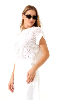 Джемпер (кофта) RomGil РВ0392-ХЛ4 белый