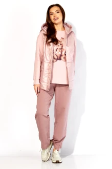 Брючный костюм ТAиЕР 1417 тройка розовый