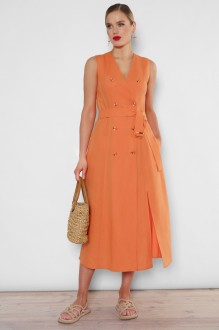 Платье ЮРС 23-131-2 - оранжевый #1