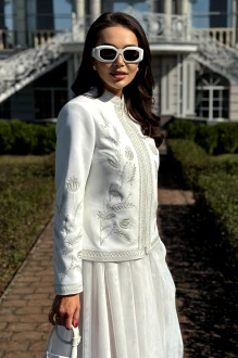 Жакет (пиджак) ЮРС 22-507 -3 белый