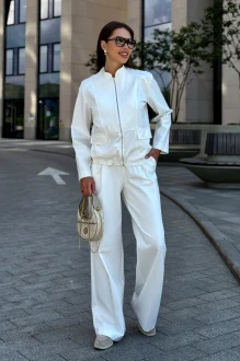 Брючный костюм ЮРС 25-563 -1 молочный