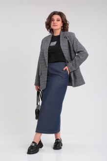 Юбочный костюм Lady Secret 1641 синий, серый