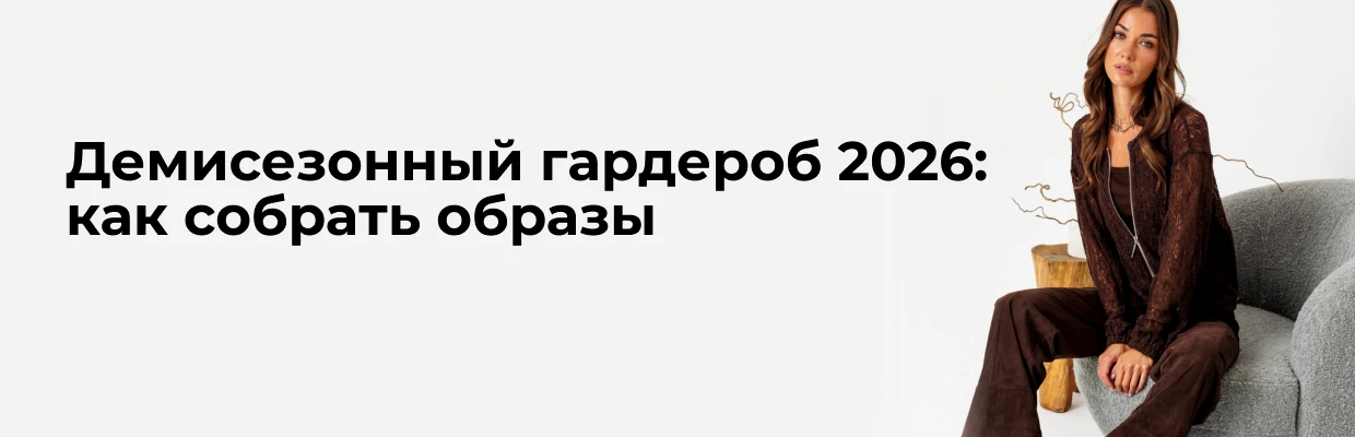Демисезонный гардероб 2026: как собрать образы