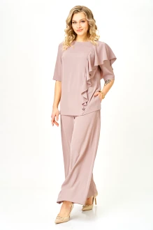 Брючный костюм TVIN 7008 двойка пудра