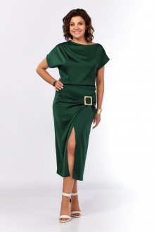 Вечернее платье Ольга Стиль С902 зеленая бутылка