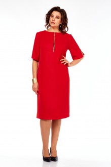 Платье Ольга Стиль С984 красный