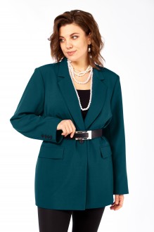 Жакет (пиджак) Ольга Стиль С986 морская-волна