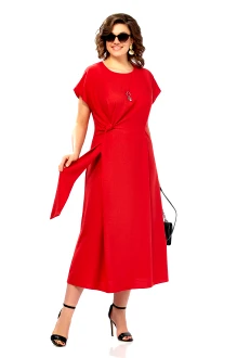 Платье Ольга Стиль С1019 красное