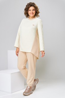 Брючный костюм Romanovich Style 2-2568 бежевый