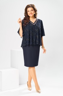Платье Romanovich Style 1-2400 синий флок