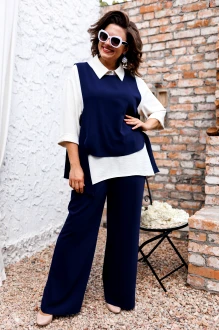 Брючный костюм Romanovich Style 3-2510 тройка синий