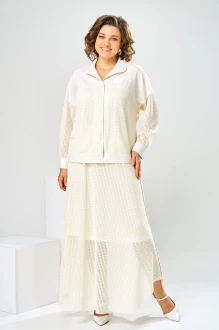 Юбочный костюм Romanovich Style 2-2856 двойка молочный
