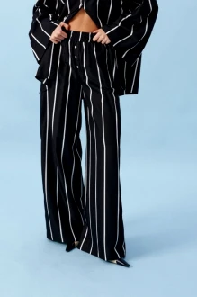 Брюки BEAUTY ANNETE A1811 черно-белые
