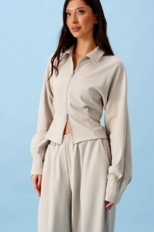 Джемпер (кофта) BEAUTY ANNETE A2473 серо-бежевый