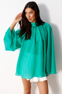 Блузка BEAUTY ANNETE A2486 /2 зеленая