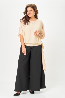 Костюм/комплект Anastasia Mak 1287 тройка черный, бежевый