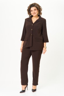 Брючный костюм Anastasia Mak 1311 коричневый