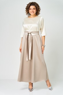 Вечернее платье Anastasia Mak 1229 молочный, капучино