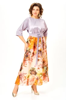 Вечернее платье Anastasia Mak 1229 -Ш лиловое, цветы