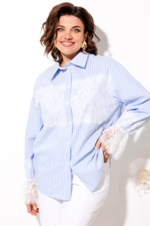 Рубашка Anastasia Mak 1352 голубая