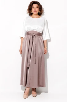 Вечернее платье Anastasia Mak 1229 жемчужный, капучино