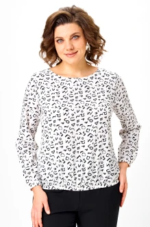 Блузка Abbi 4027 белый с черным