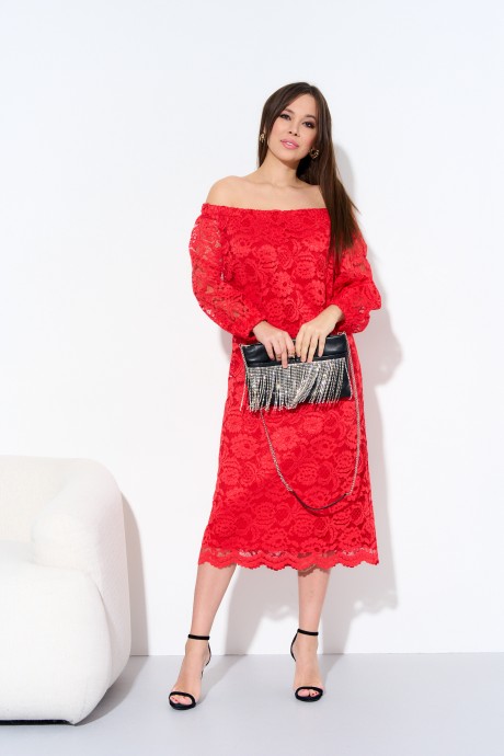Вечернее платье Anastasia 977 красный размер 48-58 #1