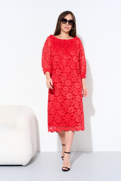 Вечернее платье Anastasia 977 красный размер 48-58 #6