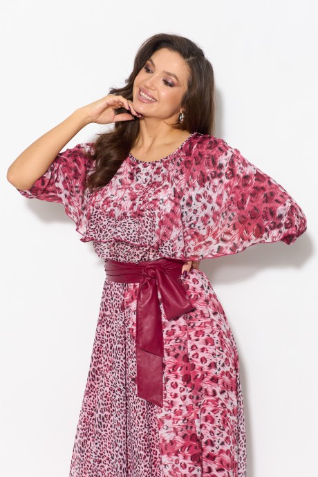 Вечернее платье Anastasia 1065 розовый размер 48-56 #5