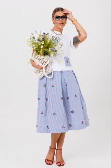 Костюм/комплект Anastasia м-1248.1 двойка белый, синий #1